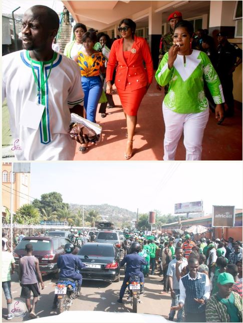 Omotola Jalade-Ekeinde Mobbed By Fans In Sierra Leone (Photos)