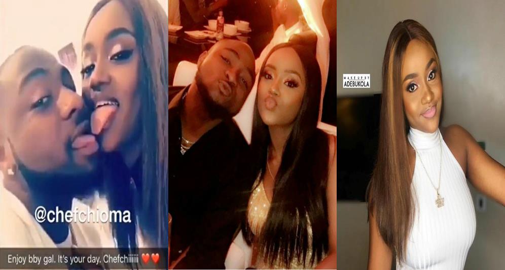 Davido's girlfriend, Chioma prays to God after being confronted by a troll