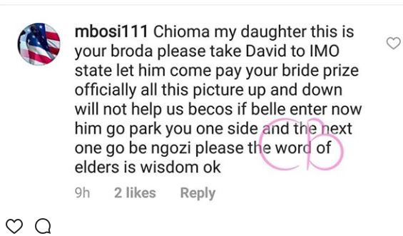 Chioma's 'Father' Sends Her Serious Warning About Romance With Davido