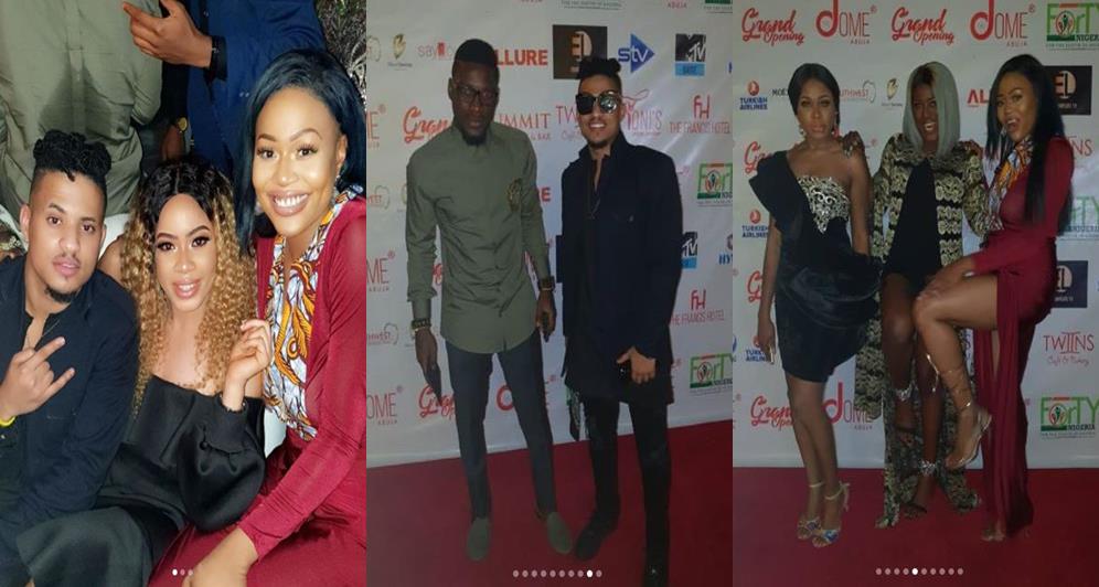 BBNaija Ex-Housemates turn up in style at the grand opening of 'The Dome' in Abuja (Photos)