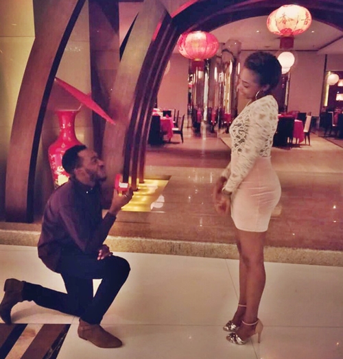 Former EFCC Twitter handler, F-Shaw proposes to his girlfriend (Photos)