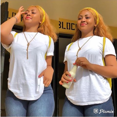 Regina Daniels Wows In New Pictures As She Meets Singer Tekno