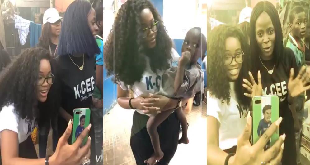 #BBNaija: Cee-c & Khloe Organize an outreach at Lagos for children's day (Video)