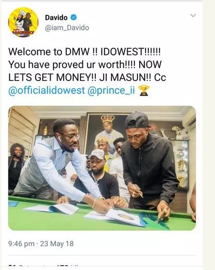 5 Things You Need To Know About Idowest, The New Artiste Signed By Davido