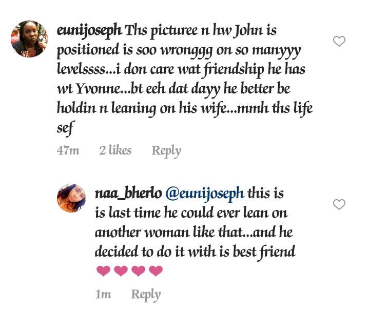 Actress Yvonne Nelson congratulates her bestie, John Dumelo on his traditional marriage... Fans react (Photos)