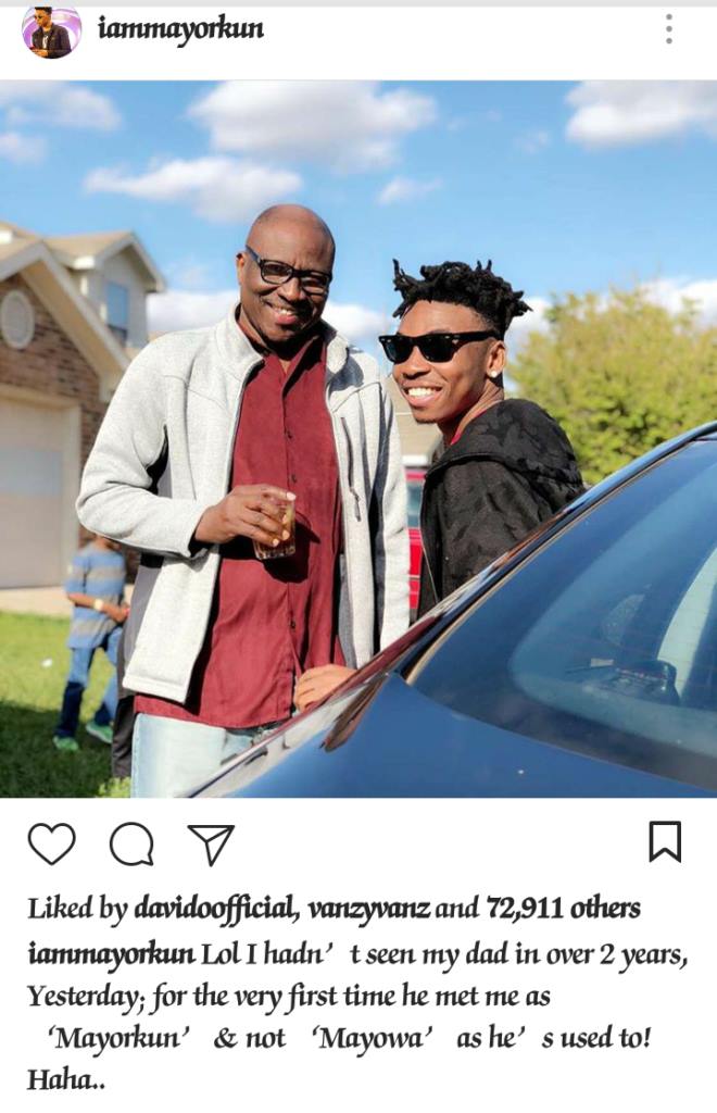 Mayorkun reunites with his mother in the US after two years apart (Photos)