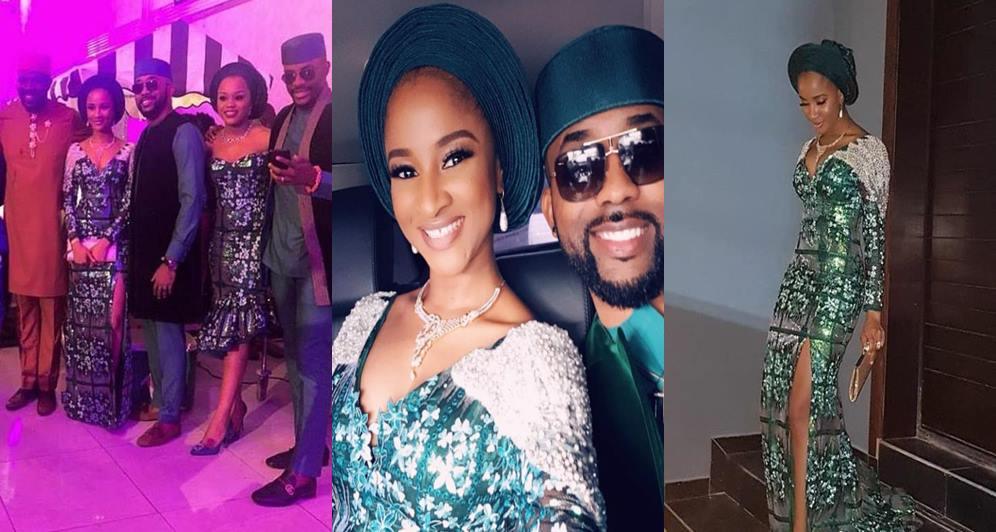 Banky W & Adesua look stunning at the traditional marriage of actress Zainab Balogun (Photos)