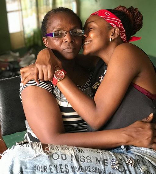 Simi shares lovely video of her mum and her new husband's playful display of affection
