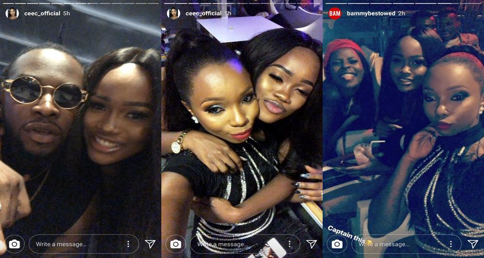 BBNaija: Cee-c, Bambam & other housemates attend Teddy A's single release party (Photos)