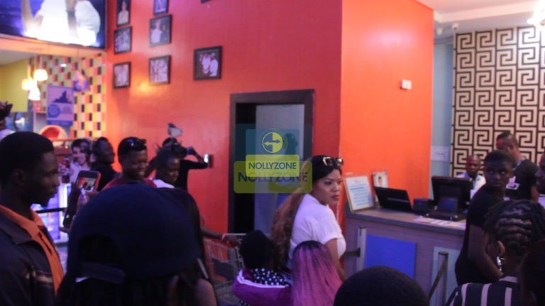 #BBNaija: Alex & Tobi Beg Toyin Abraham On Their Kneels For Coming Late To Her Movie Premiere (Video)