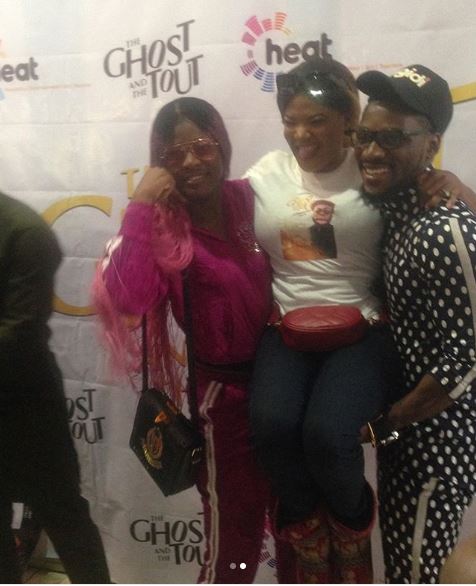 Pictures of Tobi and Alex goofing around with Actress Toyin Aimakhu