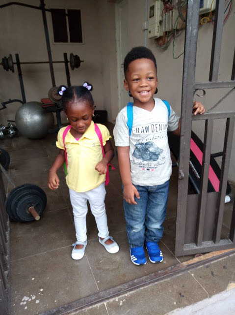 Adorable!!! This little boy picks his female friend to school everyday. (Photos)