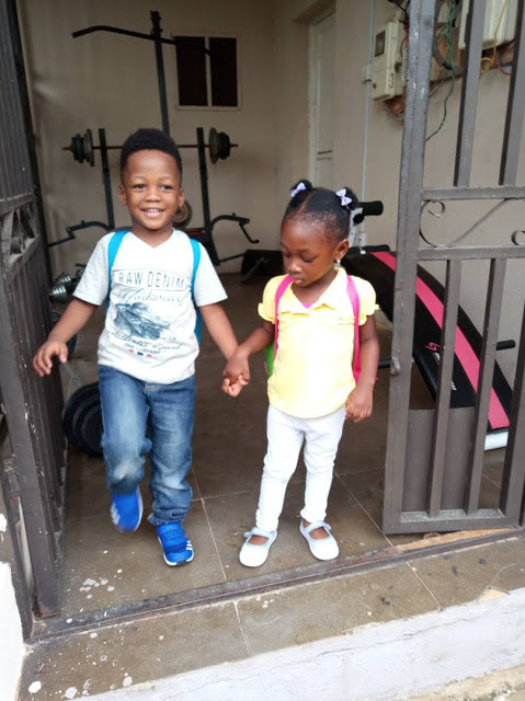 Adorable!!! This little boy picks his female friend to school everyday. (Photos)