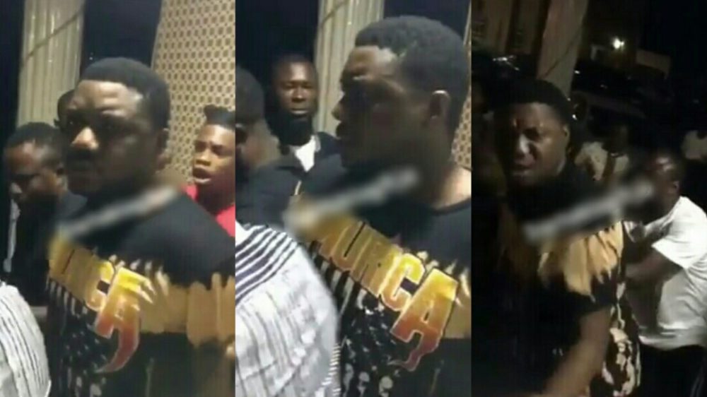 Rapper CDQ Fighting After His Chain Was Snatched At A Hotel In Ado Ekiti (Video)