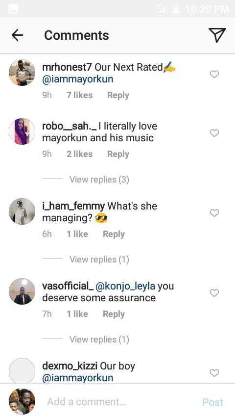 'Is this your own Chioma' - Fans react as Mayorkun show off his US Tour Manager.