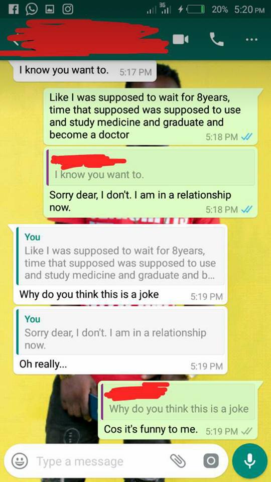 'Lady Who Turned Me Down 8-years Ago Just Accepted Me' - Man Shares Hilarious Screenshots Of Chat