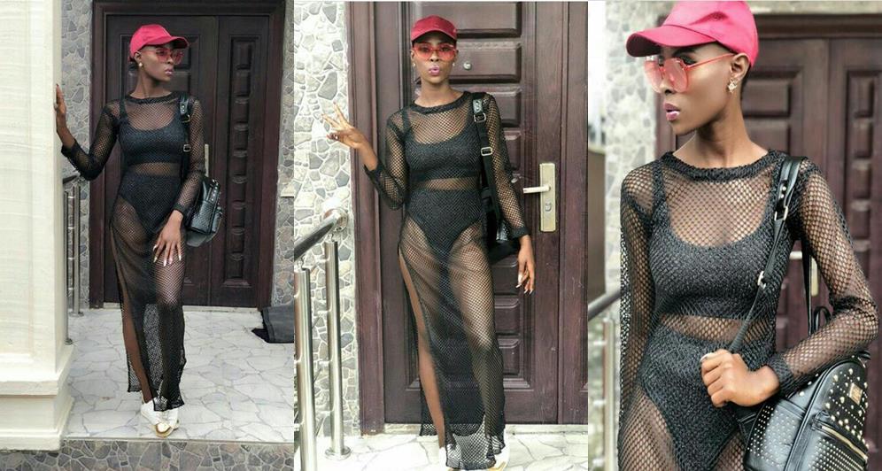#BBNaija: Khloe flaunts underwear in transparent outfit (Photos)
