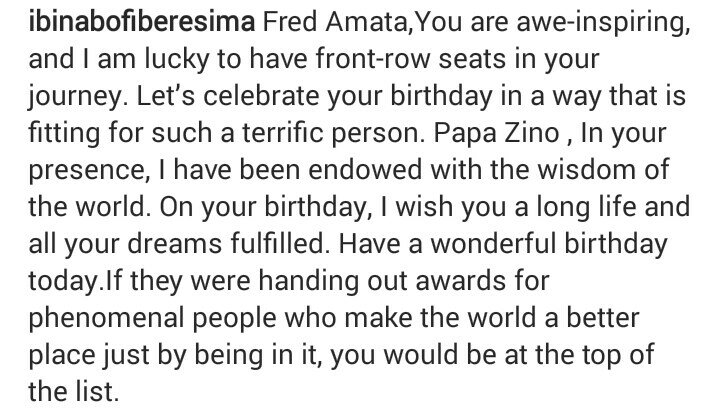 Ibinabo Fiberesima pens lovely message to her ex-husband Fred Amata on his birthday