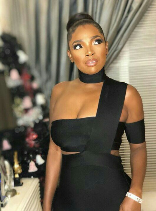 Battle of the bondage inspired dress - Alex vs Annie Idibia