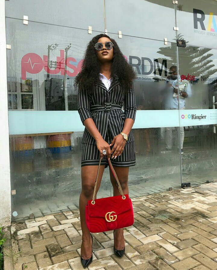 #BBNaija: Fans Slam Alex For Rocking Similar Outfit Cee-C Wore Yesterday (Photos)