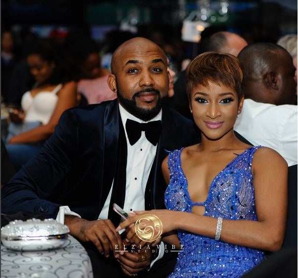 Banky W assures wife, Adesua Etomi that he likes her b**bs the way they are (screenshots)