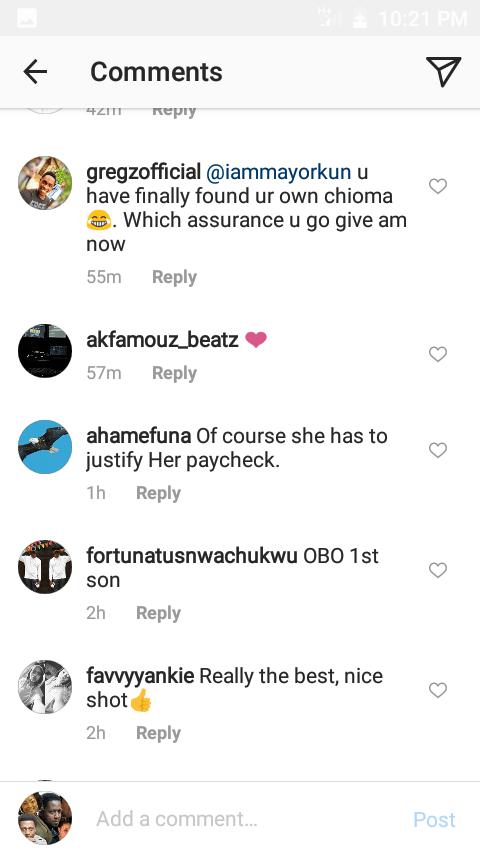 'Is this your own Chioma' - Fans react as Mayorkun show off his US Tour Manager.