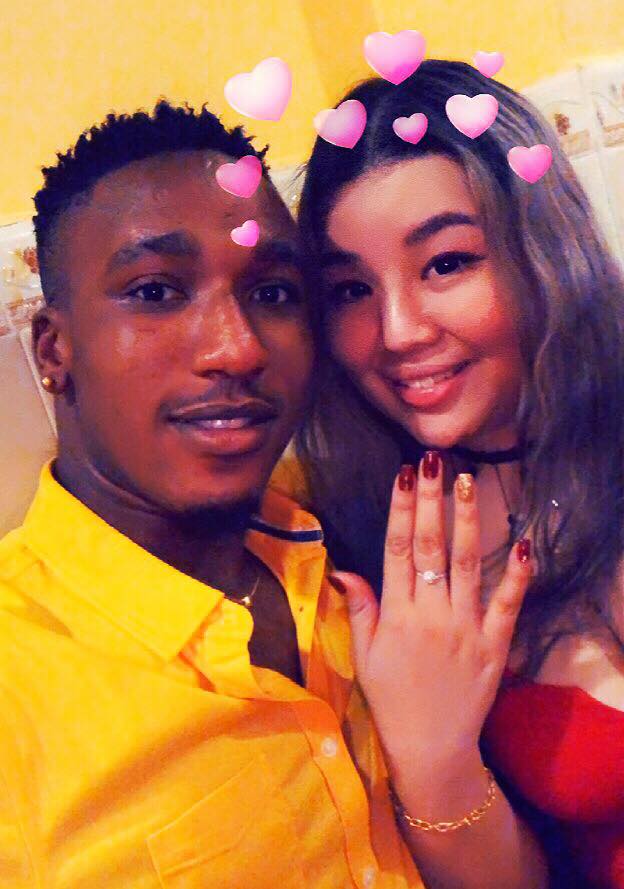 Nigerian man proposes to his Chinese Girlfriend (Photos + Video)
