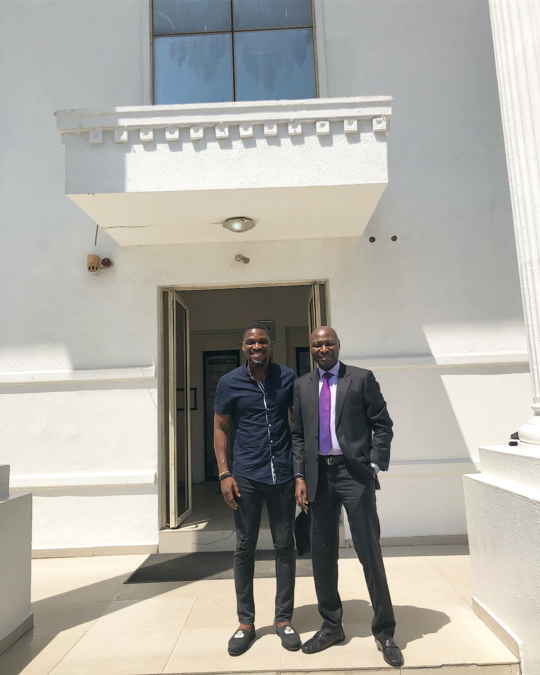 #BBNaija: Tobi Bakre takes photos with his Billionaire dad