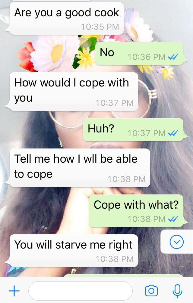 Lady Dumps Man Who Wants To Marry Her Because He Can't Cook, Leaks Their Chat