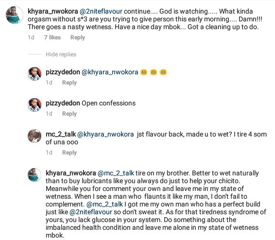 Nollywood actress says the sight of singer Flavour's body 'gives her orgasm without s*x'