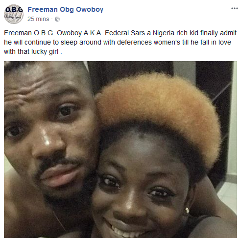 Nigerian rick kid reveals that he will continue to 'sleep around' till he finds that 'lucky girl'
