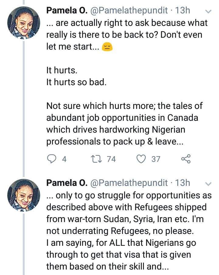 Nigerian Lady shares the disadvantages of migrating to Canada and it's an eye opener
