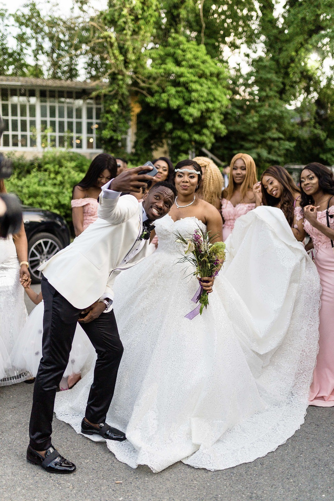 Photos from the white wedding of Super Eagles player, Kenneth Omeruo, in Istanbul