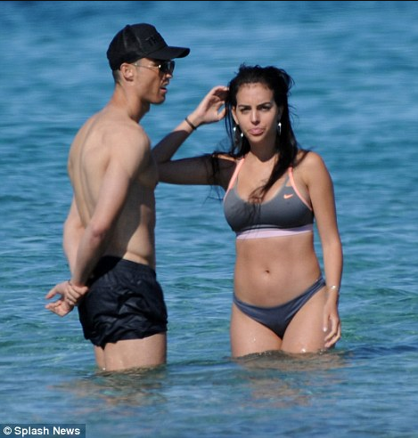 Photos of Cristiano Ronaldo and girlfriend Georgina Rodriguez as they holiday in Ibiza
