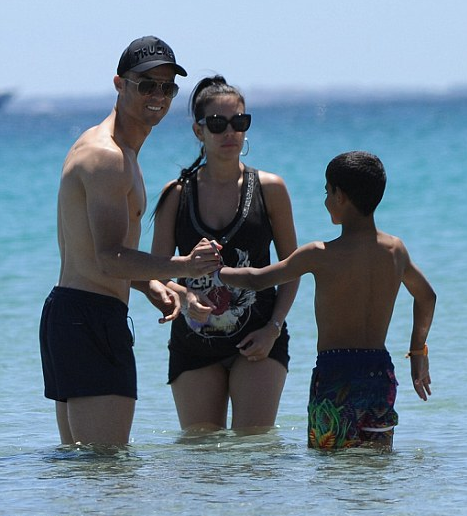 Photos of Cristiano Ronaldo and girlfriend Georgina Rodriguez as they holiday in Ibiza