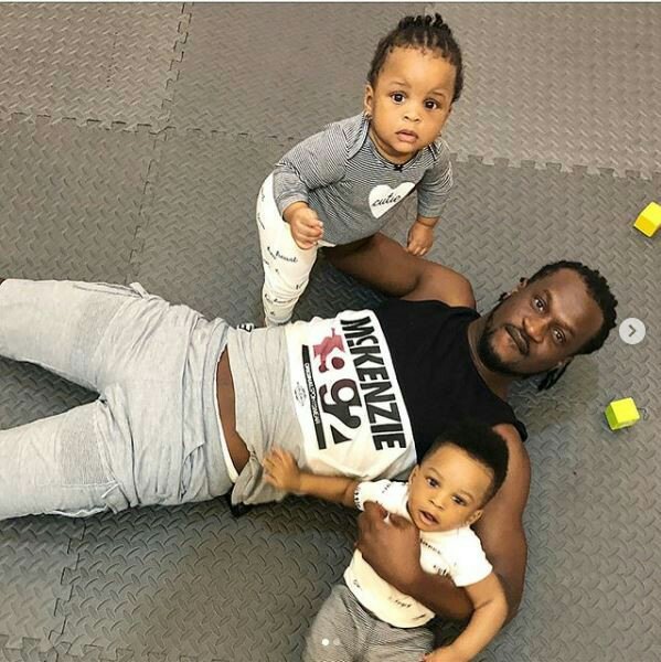 Daddy duties: Adorable photos of Paul Okoye spending quality time with his twins, Nadia & Nathan