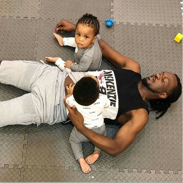 Daddy duties: Adorable photos of Paul Okoye spending quality time with his twins, Nadia & Nathan
