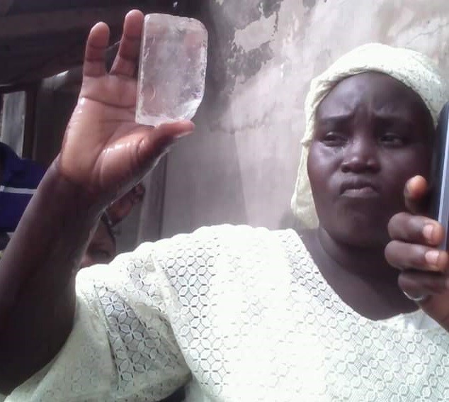 Members of a church in Ibadan claim that Jesus revealed himself in 'diamond stone' through a woman (photos)