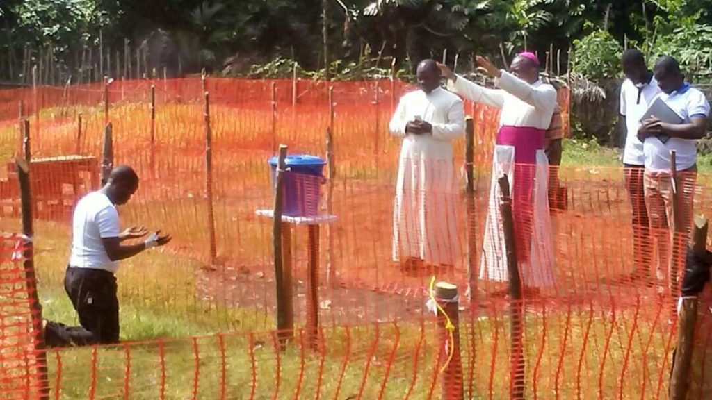 Catholic Bishop prays for the priest infected with Ebola in Congo