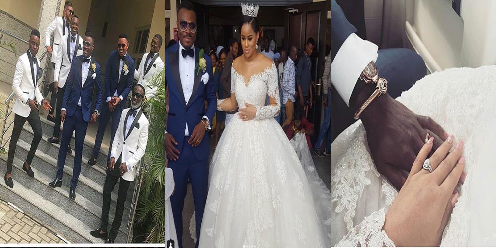 More photos of Footballer, Emmanuel Emenike and Iheoma Nnaji at their wedding