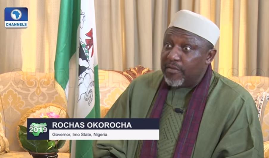 Governor Rochas Okorocha justifies corruption in public offices in Nigeria (Video)