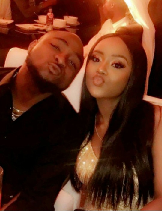 Davido's girlfriend, Chioma prays to God after being confronted by a troll