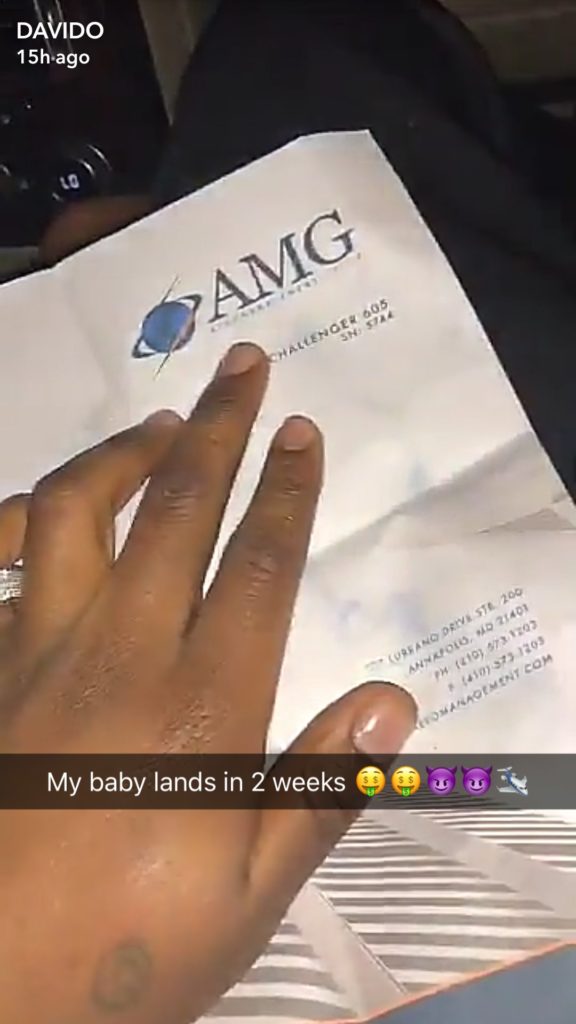 Air OBO!!! Davido Buys Private Jet, See The Documents