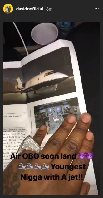 Air OBO!!! Davido Buys Private Jet, See The Documents