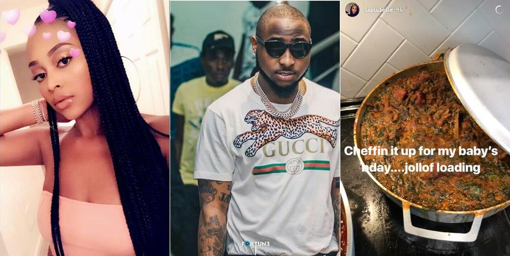 Davido's Second Baby Mama, Amanda Joins Chef Gang, Cooks For Hailey Adeleke's Birthday