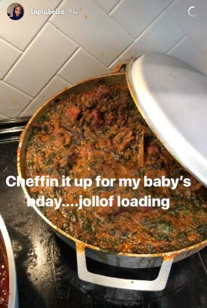 Davido's Second Baby Mama, Amanda Joins Chef Gang, Cooks For Hailey Adeleke's Birthday