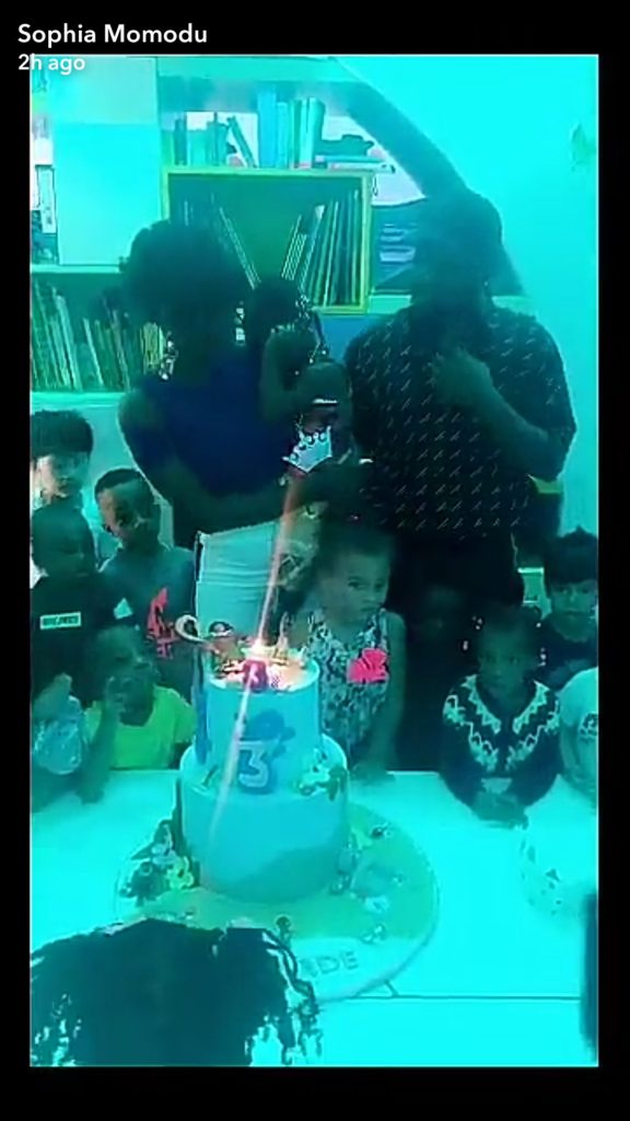 Davido Reunites With Sophia Momodu To Celebrate Imade Adeleke's Birthday In Her School