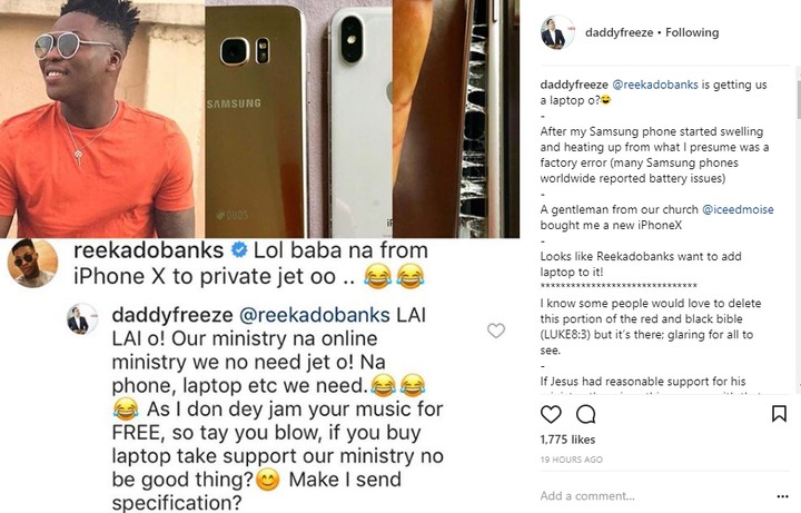 Daddy Freeze Receives Gifts From His Online Church Members, Fans React Negatively, He Responds