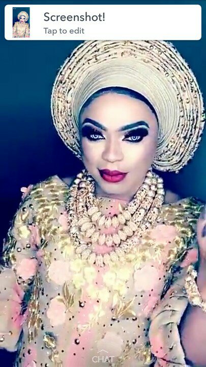 Bobrisky's marriage introduction to his mystery bae (photos)