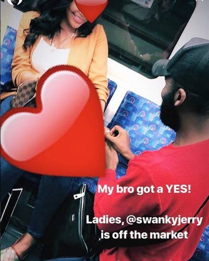 Stylist, Swanky Jerry Proposes To His Girlfriend In London (Photos)